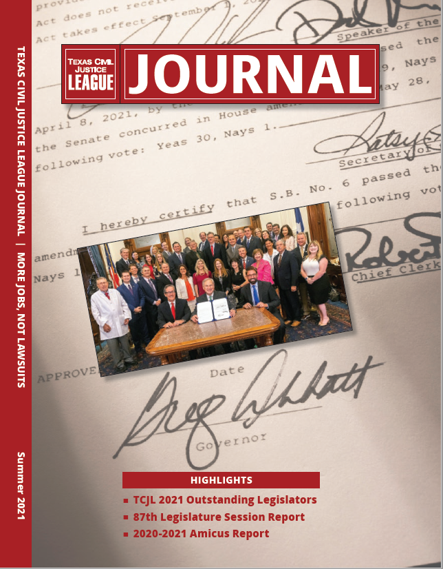 Fall 2017 Texas Civil Justice League Journal